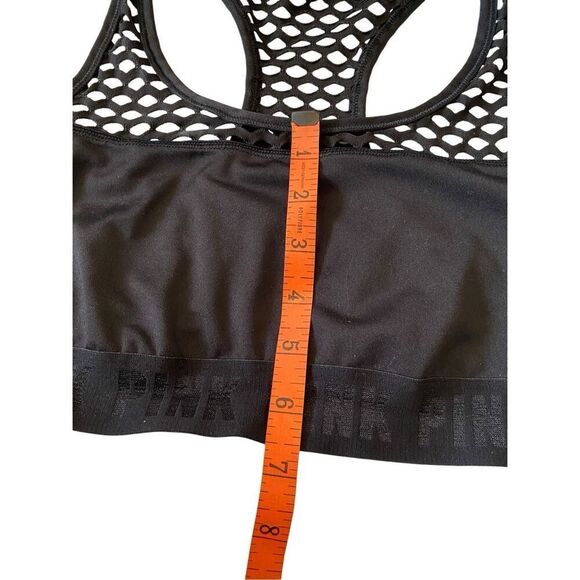 Victorias Secret Pink Ultimate Unlined Fishnet Sports Bra Workout Yoga Athletic - Picture 13 of 15